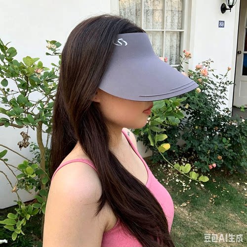 夏季空顶全脸防晒显脸小遮阳帽