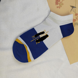 袜子 纯棉短袜简约百搭运动男士 女汉子外贸袜 无骨男袜春夏薄款