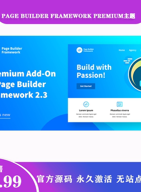 Page Builder Framework Premium 轻量快速自定义博客响应式