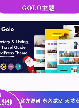 Golo 目录和列表/城市旅游指南旅行WordPress企业主题模板