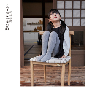 秋冬女童加薄绒连裤袜一体加绒麻花纹打底裤子fisherbaby费雪宝贝