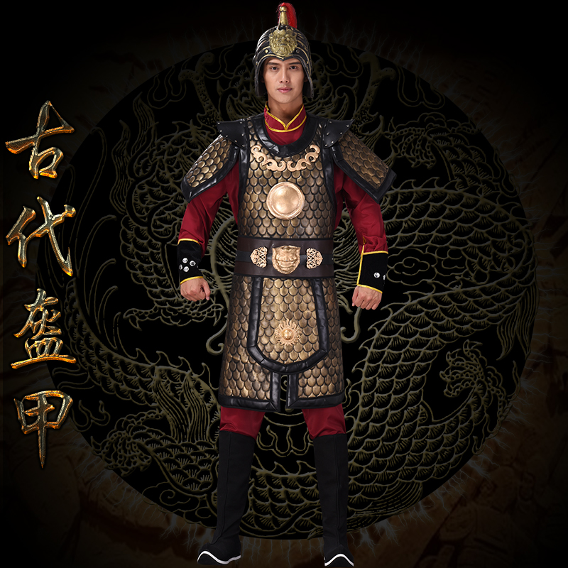风格汇美古装真人可穿皮革盔甲