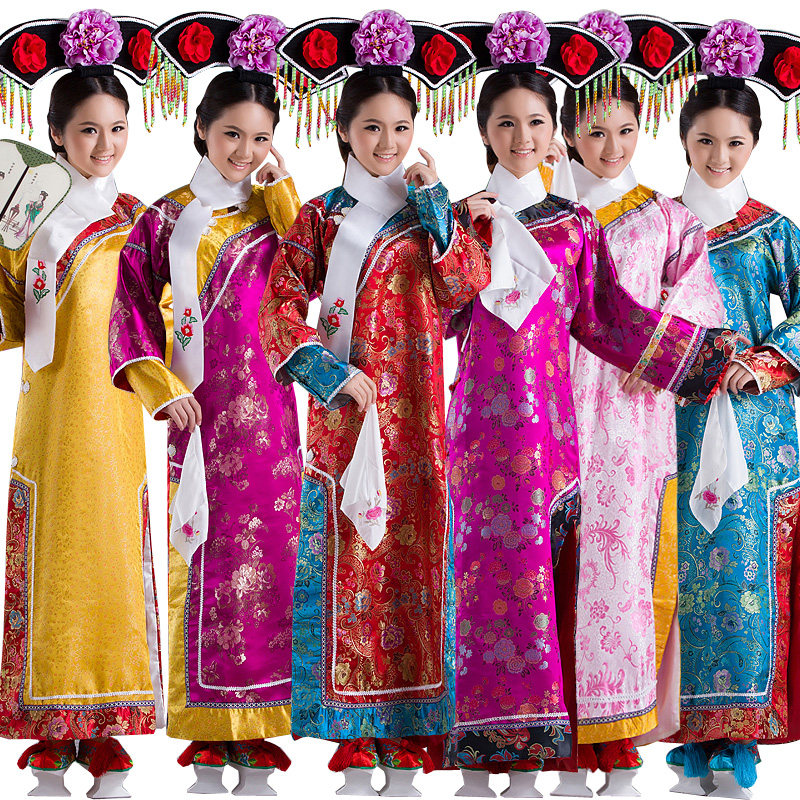 清朝格格装宫女侍女嬷嬷丫鬟演出服小燕子影视剧表演服清代皇后装