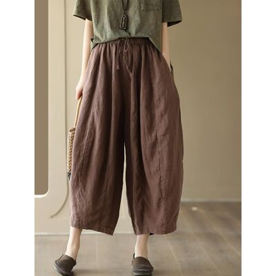 2025夏季新款大码纯棉九分裤女