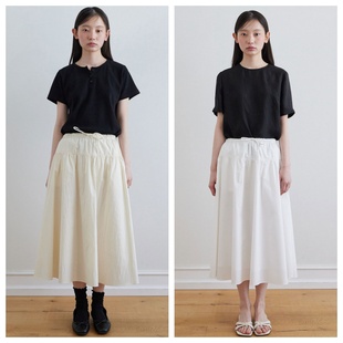 时尚 2025春秋女装 百搭宽松休闲半身长裙 around直邮代购 韩国step