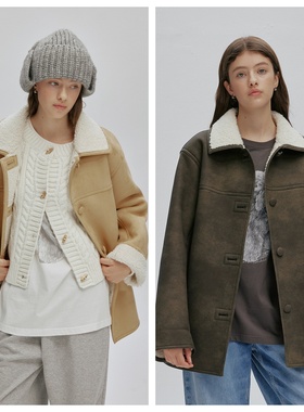 韩国afterhours直邮代购2025春秋女装时尚百搭宽松保暖防风外套