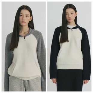 拼色长袖 韩国step 百搭针织衫 2025秋冬女时尚 上衣 around直邮代购