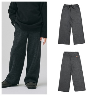 100 童装 165 2025秋冬男女儿童炭灰宽松阔腿长裤 been韩国直邮代购