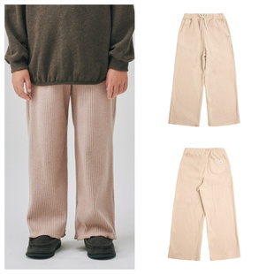 100 童装 165 2025秋冬女孩儿童米色休闲宽松长裤 been韩国直邮代购