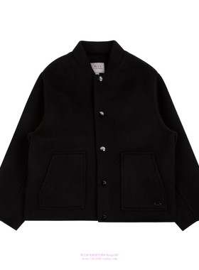 been韩国代购2023秋冬儿童黑色羊毛开衫休闲外套上衣童装120-145