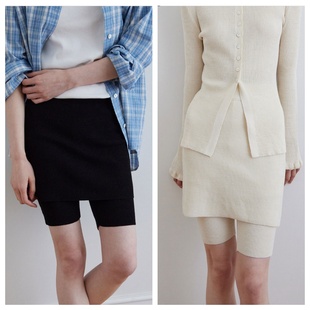 时尚 2025春秋女装 针织修身 打底裤 韩国step 裙裤 around直邮代购