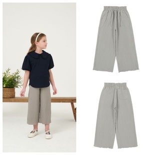 100 童装 165 2025春夏儿童中大童灰色宽松九分裤 been韩国直邮代购