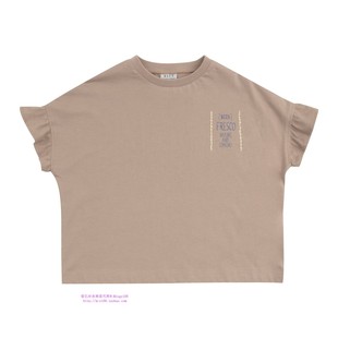 110 T恤上衣童装 165 2024夏儿童棕色圆领套头休闲短袖 been韩国代购