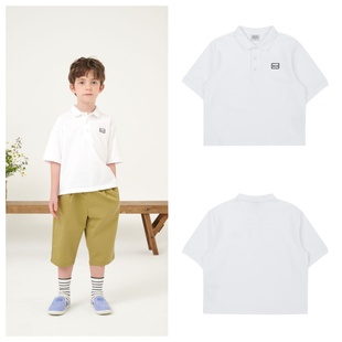 T恤童装 been韩国直邮代购 2025春夏儿童白色洋气POLO套头百搭短袖