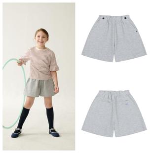 100 童装 165 2025春夏儿童中大童灰色宽松短裤 been韩国直邮代购