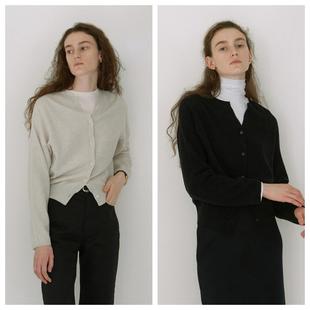 羊毛混纺针织毛衣休闲上衣 2024春秋女装 韩国STEP AROUND直邮代购