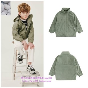 110 外套童装 165 2024春夏儿童卡其连帽风衣休闲长袖 been韩国代购