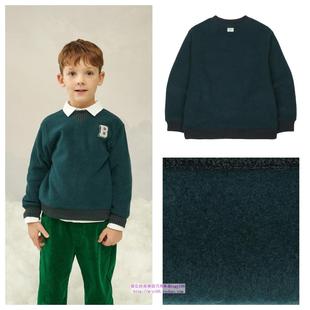 100 T恤童装 165 2024秋冬儿童绿色加绒休闲长袖 been韩国直邮代购