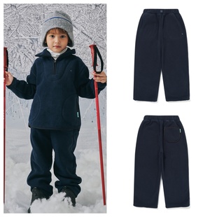 100 童装 165 2025秋冬男女儿童海军蓝保暖抓绒裤 been韩国直邮代购