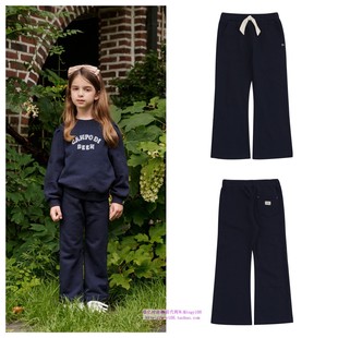 100 童装 165 2024秋春儿童中大童海军蓝微喇长裤 been韩国直邮代购