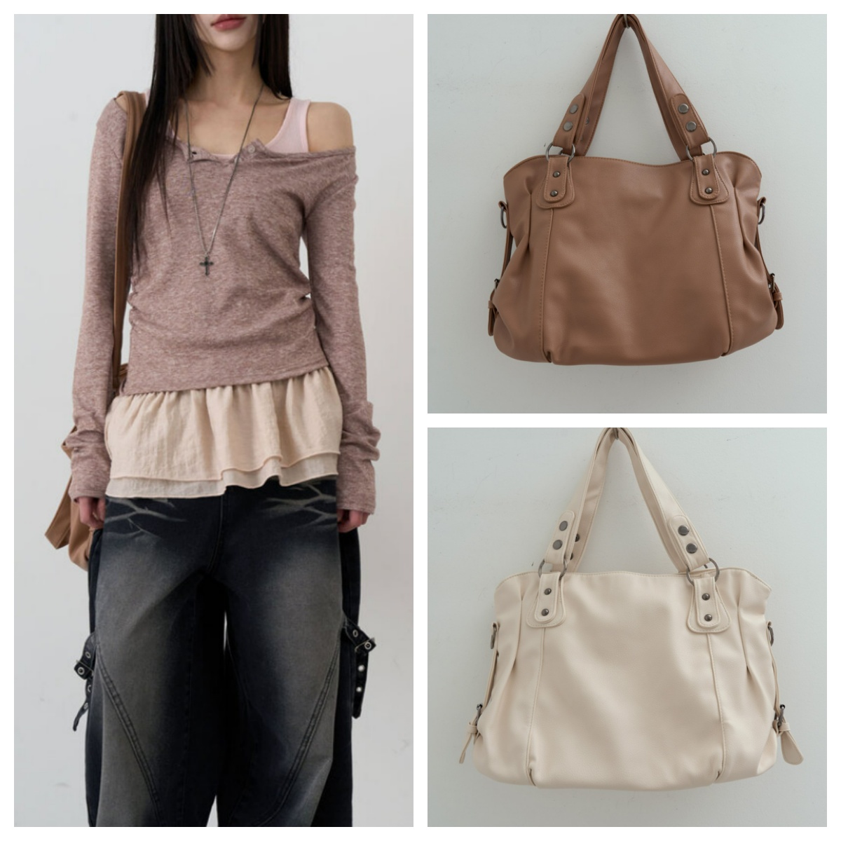 韩国lowear直邮代购2025女包休闲单肩包手拎包时尚百搭斜挎包包