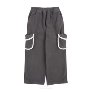 110 童装 165 2023秋冬儿童炭灰摇粒绒抽绳休闲长裤 been韩国代购