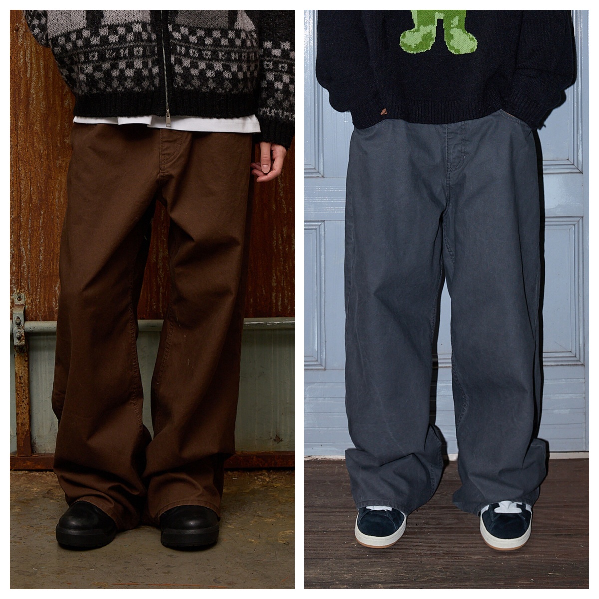 韩国hoodhoot直邮代购2025春秋男女同款宽松百搭休闲运动裤长裤