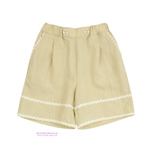145 童装 165 2024夏儿童女孩黄色轻薄凉爽休闲短裤 been韩国代购