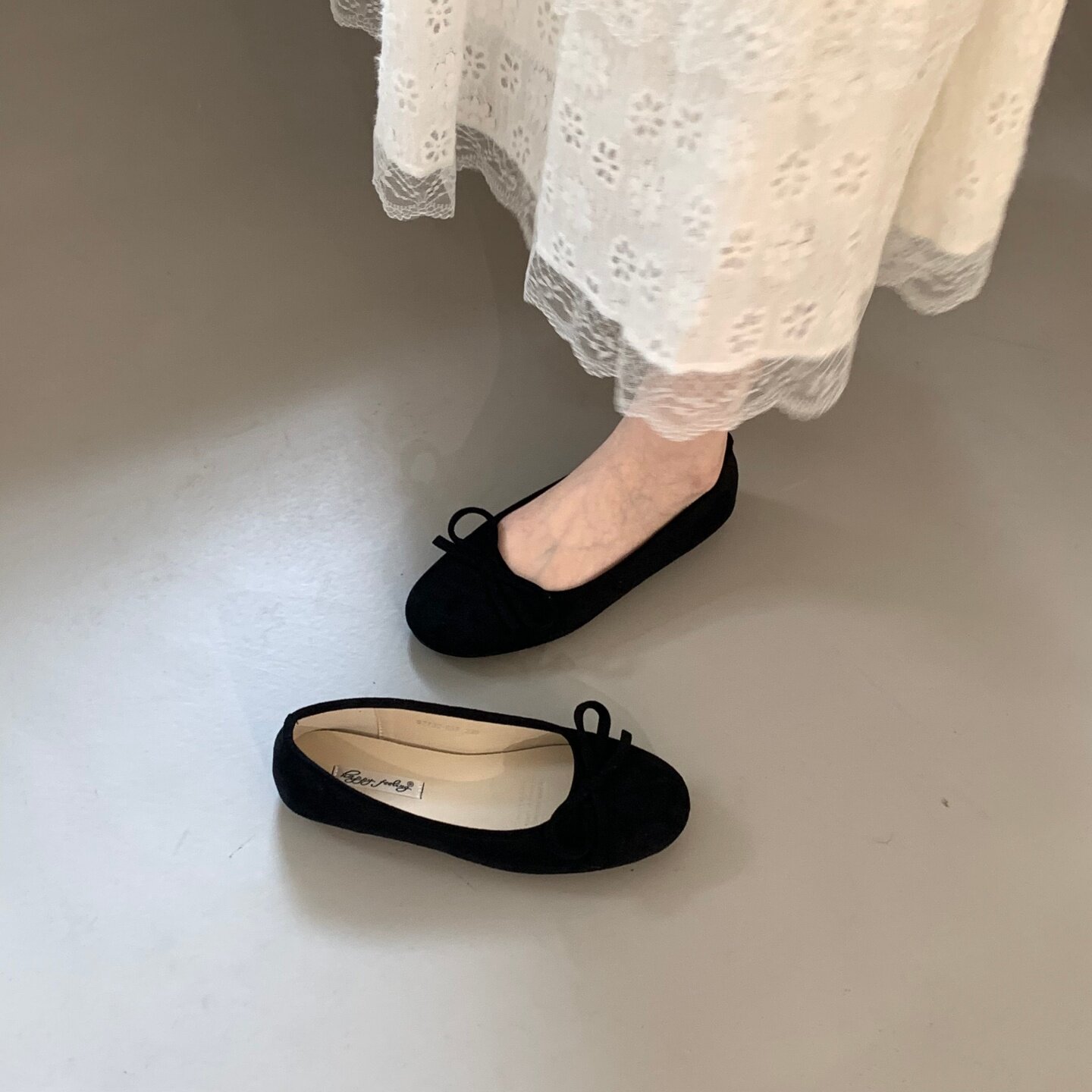 糖果鞋法式蝴蝶结圆头浅口单鞋芭蕾舞鞋平底鞋春季女鞋一脚蹬鞋子