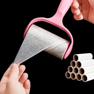 滚筒黏毛毛器家用衣服发除滚刷物宠毛沾毛器卷纸 粘毛器可撕式