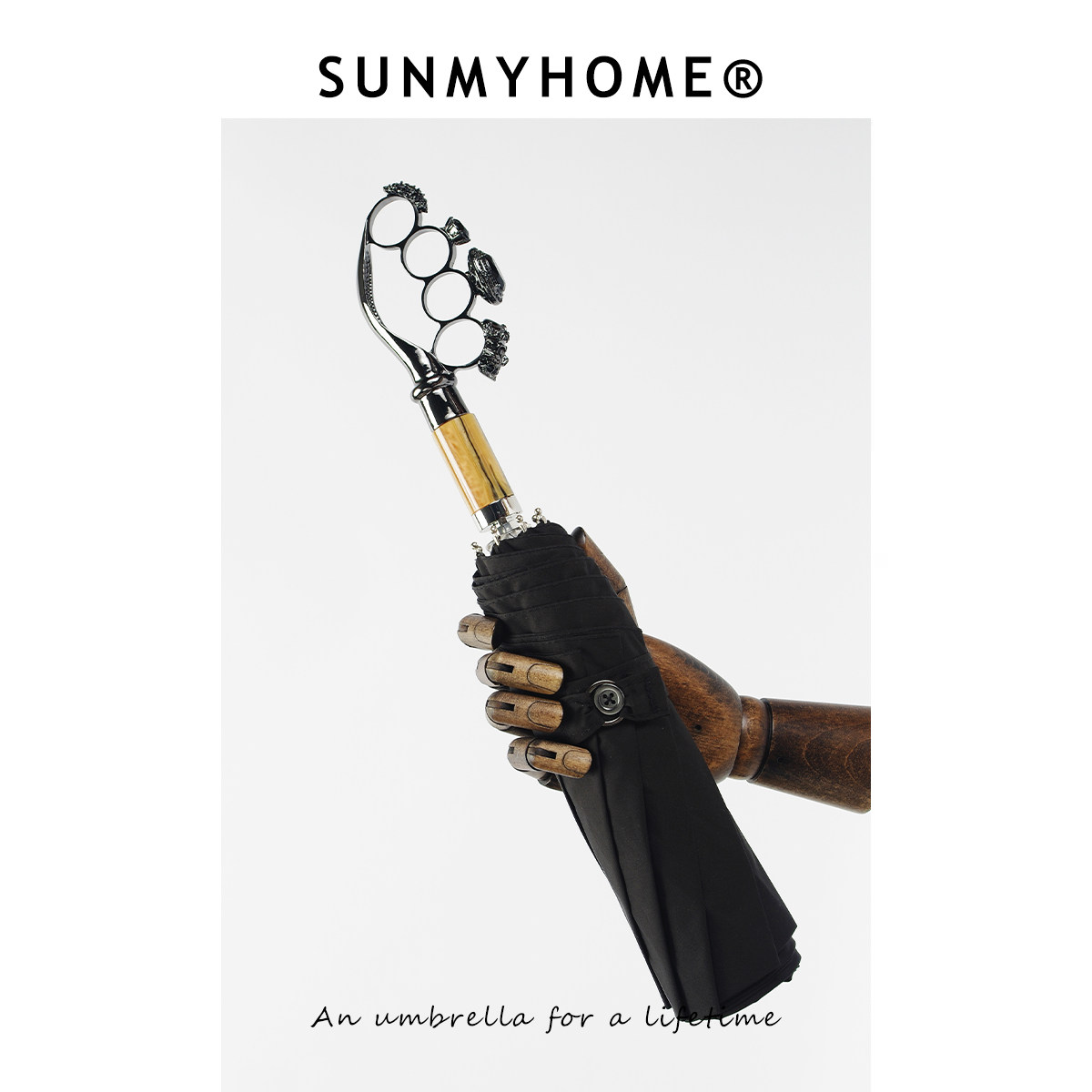 SUNMYHOME®魔戒骷髅折叠晴雨伞
