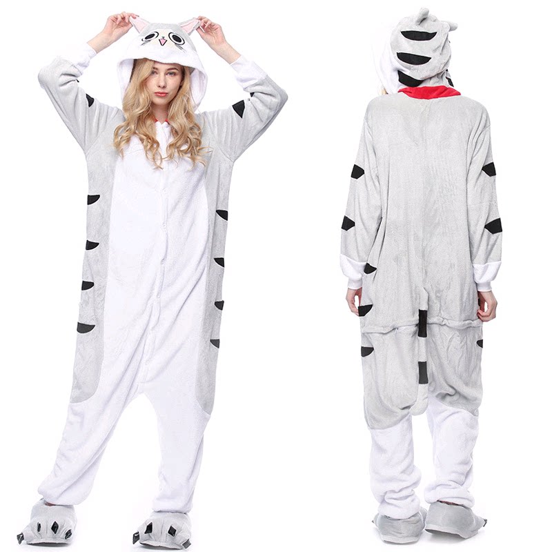 儿童节cosplay卡通动漫起司猫表演服饰男女情侣动物演出服装大人