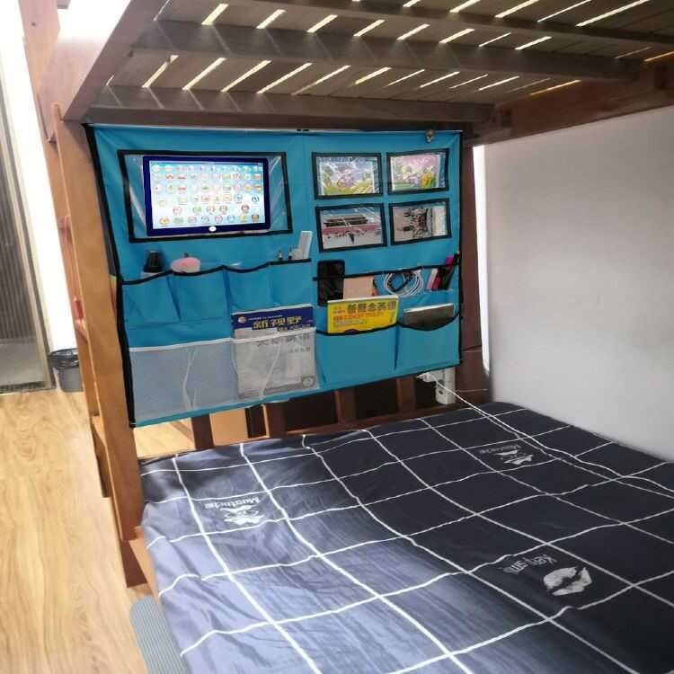 大学生宿舍床上收纳挂袋平板杂物