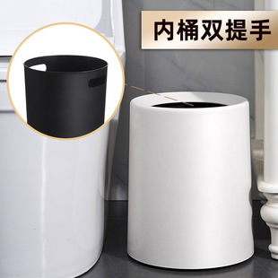轻奢垃圾桶简约奶油风家用大容量客厅卧室厕所卫生间办公室北欧风