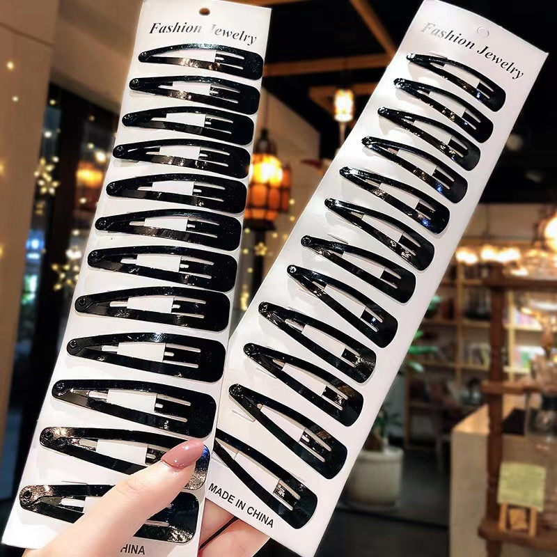 韩版简约黑色bb夹网红百搭钢夹头饰加厚舞蹈影楼盘碎发边夹一字夹,饰品/流行首饰/时尚饰品新,发饰,淘宝优惠券,粉丝福利购,淘宝优惠卷