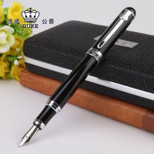 包邮德国duke/公爵d2银夹钢笔