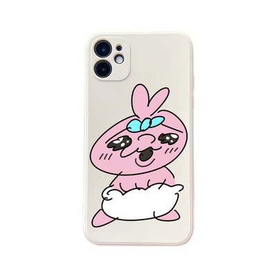 可爱恶搞opanchu粉色内裤兔适用苹果16promax手机壳iphone15透明全包14软12液态硅胶13华为oppo小米vivo搞怪