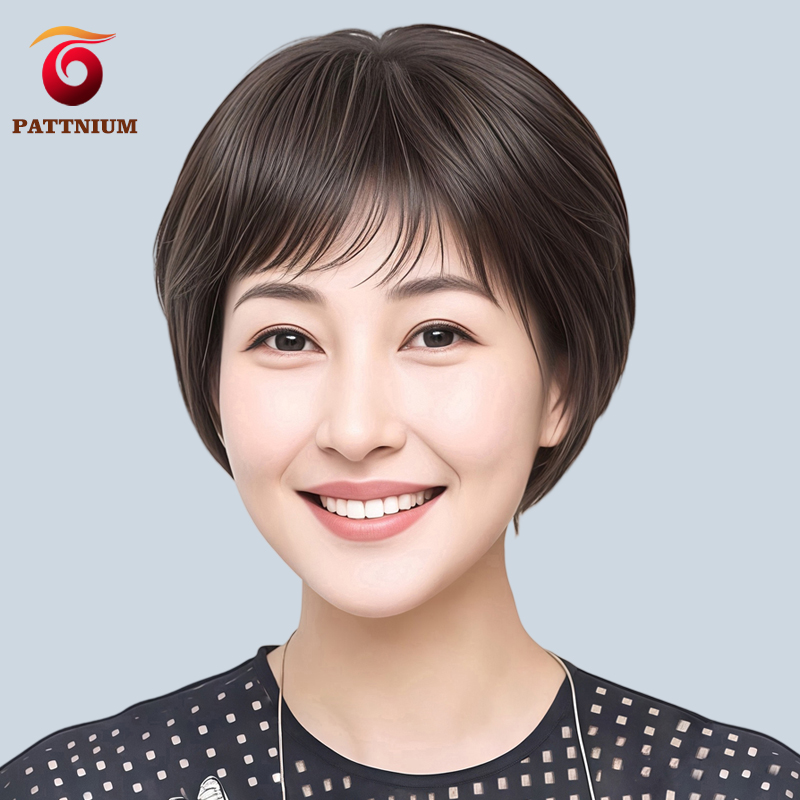 真发女士减龄中老年妈妈假发头套