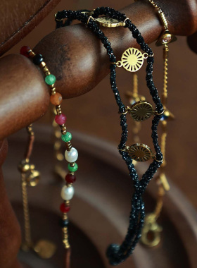 度假风手工编织淡水珍珠手链