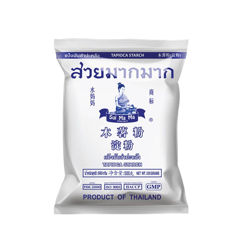 泰国进口水妈妈木薯粉淀粉500g可做珍珠奶茶做工芋圆甜品原料包邮