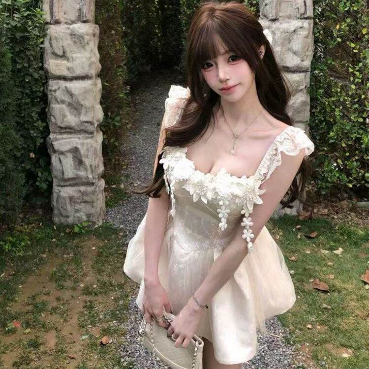 夏季甜美减龄设计感荷叶