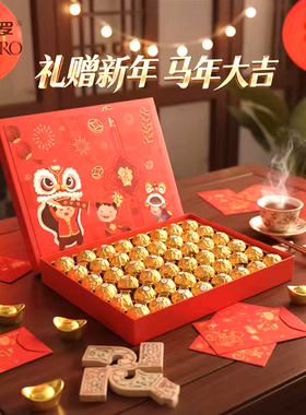 Ferrero费列罗榛果威化巧克力48颗年货节礼盒装喜糖过年伴手礼物