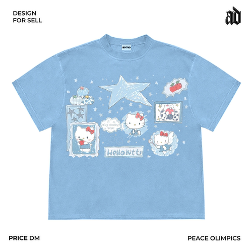 美式260G重磅！美式高街潮流设计感童趣别致时尚欧美ins风短袖T恤