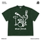 GOOD THINGS SONG JIA THE SAME PARAGRAPH AMERICAN RETRO HEAVYWEIGHT DROPPED-SHOULDER STREET ROCK N ROLL LOOSE AND VERSATILE SHORT-SLEEVED TOP