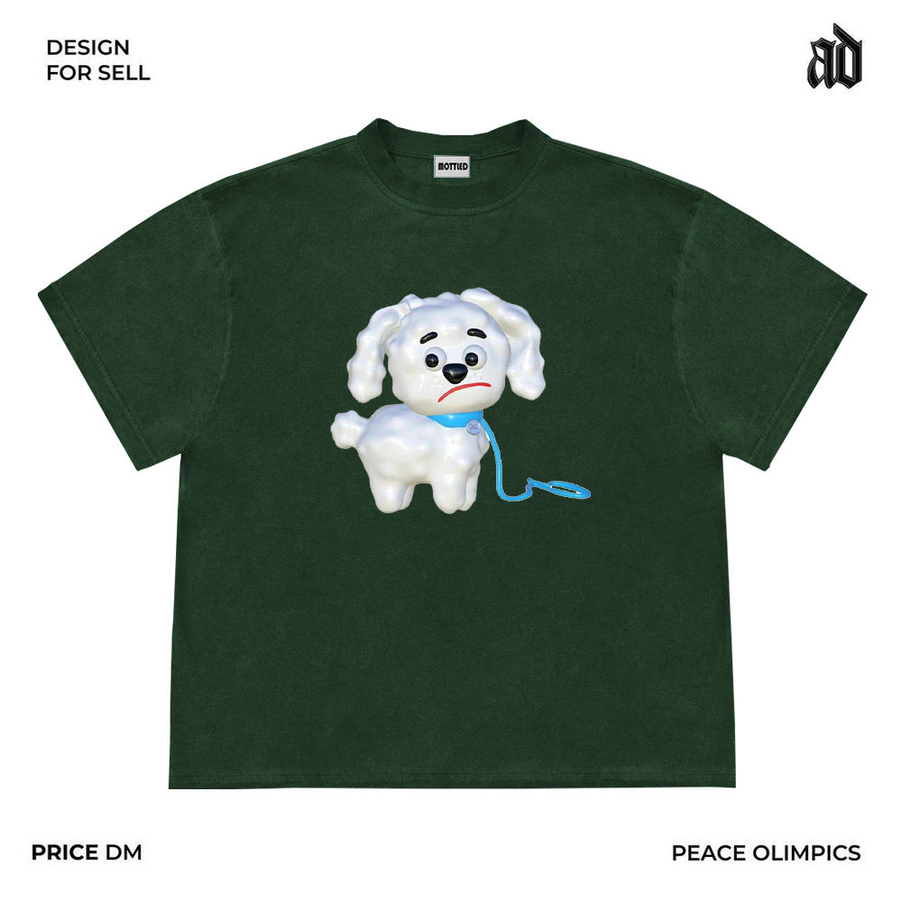 MOTTLED DESIGNER STUDIO  SMALL NECKLINE  SUMMER TREND CONTRASTING INS CASUAL BASIC SHORT-SLEEVED T-SHIRT