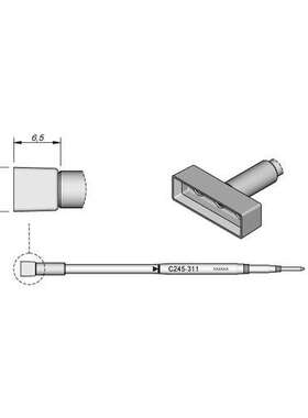 西班牙 JBC C245311 塑料用烙铁头20x6 C245-311