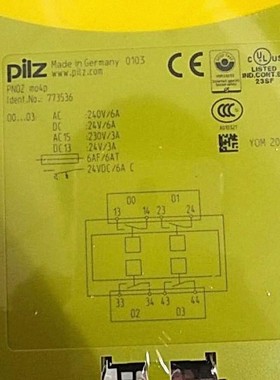 皮尔兹安全开关315070PSSu H PLC1 FS SN SD-R全新原装议