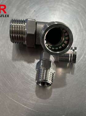 304不锈钢接头PL8-02气管接头PL10-03快插气动外丝PL12-04 6-01M5