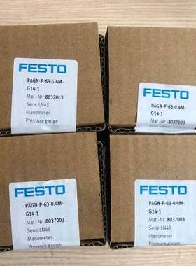 德国FESTO 压力表 PAGN-P-63-0.1M-G14-1 8037002 8037003 现货议
