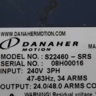 S22460-SRS? Danaher 丹纳赫 伺服驱动器原装现货议价